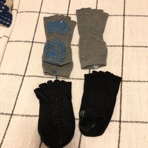 Open-toe grippy barre socks